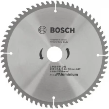 Пильный диск BOSCH 2.608.644.391 ECO ALU/Multi 210x30-64T для алюминия/мультиматериал