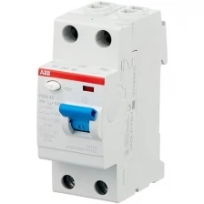 ABB F202 AC-40/0,03 УЗО 2-х полюсное 40А 30мА тип AC 10kA 230В 2CSF202001R1400