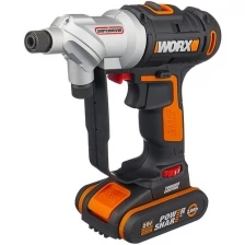 Дрель-шуруповерт аккумуляторная WORX Switchdriver WX176.2, 20В, 2Ач x1, кейс