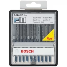 Набор пилок для лобзика BOSCH 10 шт METAL EXPERT ROBUST LINE