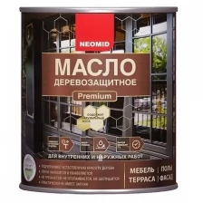 Неомид Масло деревозащитное Premium (0,75 л) Красное дерево