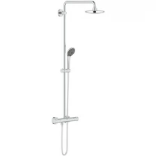 Душевая система GROHE Vitalio Joy 180 27298001 с термостатом с верхним душем D180 мм 1F с лейкой для душа D110 мм 3F