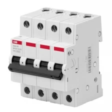 Автоматический выключатель ABB 4P, 50A,C, 4,5кА, BMS414C50 Basic M