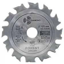 Диск Пильный TRIO-DIAMOND Forest Long Life 125*22,23/16*12Т