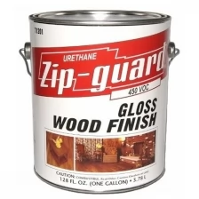 Лак для дерева Gloss Zip-guard Wood Finish, уретановый, глянцевый, 3,78 л.