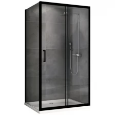 Душевой уголок Abber 130x90 Schwarzer Diamant AG30130B-S90B черный