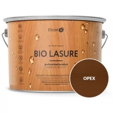 Водоотталкивающая пропитка Elcon Bio Lasure для дерева (орех; 9 л) 00-00461959