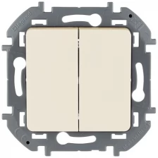 Механизм выключателя 2-кл. Inspiria 10А IP20 250В 10AX сл. кость Leg 673621 (Цена за: 1 шт.)