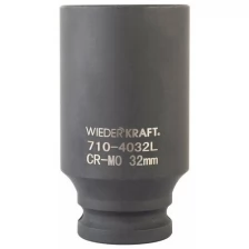 Головка WIEDERKRAFT торцевая ударная глубокая 1/2", 6 гр. 32 мм WDK-710-4032L