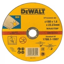 Круг отрезной DeWalt металл Ф180x22,2х1,6мм INDUSTRIAL DT42380Z