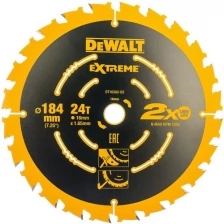 Диск пильный DEWALT по дереву 184х16х24 DT10302