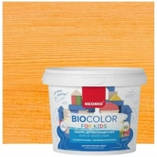 Лазурь Bio Color For Kids оранжевый, 0,75 л Neomid Н-BCFK-0,75/оранж