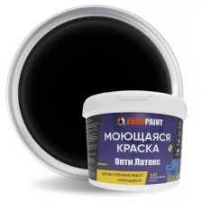 Краска EUROPAINT ОптиЛатекс моющаяся интерьерная для стен и потолков, без запаха, 1,4 кг, Капура