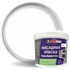 Краска EUROPAINT для фасада, акриловая, быстросохнущая, 1,4 кг, Коричневый